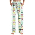 thumbnail image 2 of Tnhcen Valentine's Day Print Casual Lounge Pants Unisex Drawstring Waist Side Pockets Polyester Spandex Sleepwear S-3XL, 2 of 5