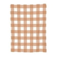 thumbnail image 1 of Brown Gingham Print Pattern Throw Blanket, Super Soft Anti-Pilling Flannel Bed Blankets, 50"x40", 1 of 8