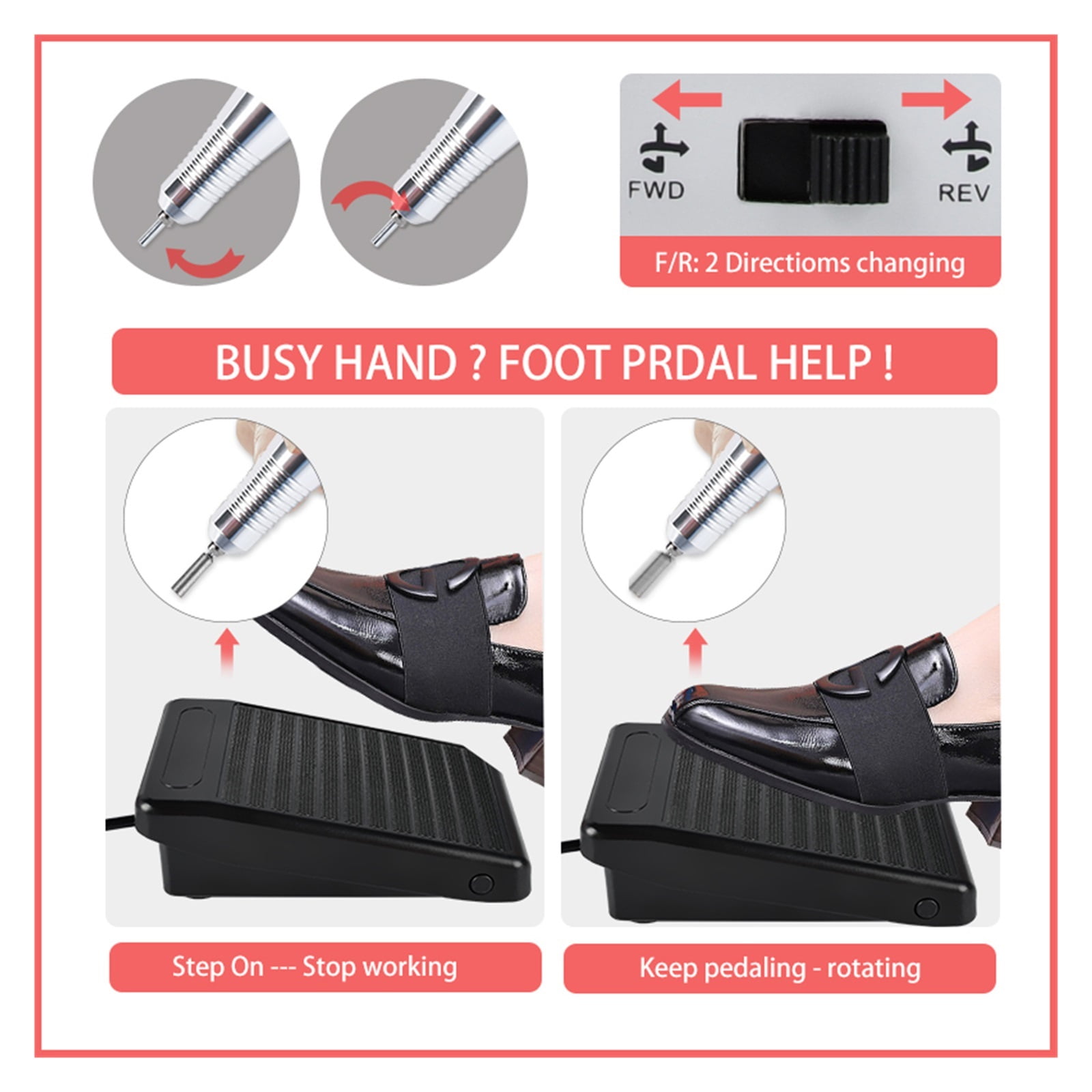 Electric Nail Drill Machine Set, Professional Milling Cutter For Manicure Nail, Files Drill Bits Gel Polish Remover Tools ,Lightweight and Portable