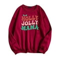 thumbnail image 4 of TINZ Chandail en Molleton pour Femmes Chandails en Molleton Surdimensionnés Col Rond Manches Longues Chandail à Capuche Fermeture Éclair Vestes Chandails en Molleton de Noël pour Femmes Pulls Manches Mignonnes, 4 of 5