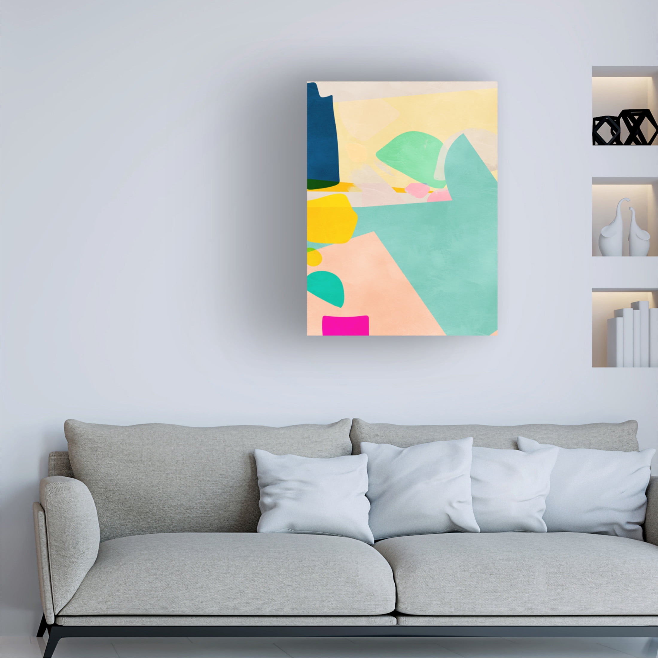 Trademark Fine Art Ana Rut Bre Minimal shapes Canvas Wall Art