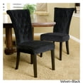 thumbnail image 1 of Edgerton Black Velvet Dining Chair, 1 of 5