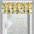 thumbnail image 2 of Ambesonne Summer Valance Pack of 2, Lemon and Berries Pattern, 54"X18", Multicolor, 2 of 5