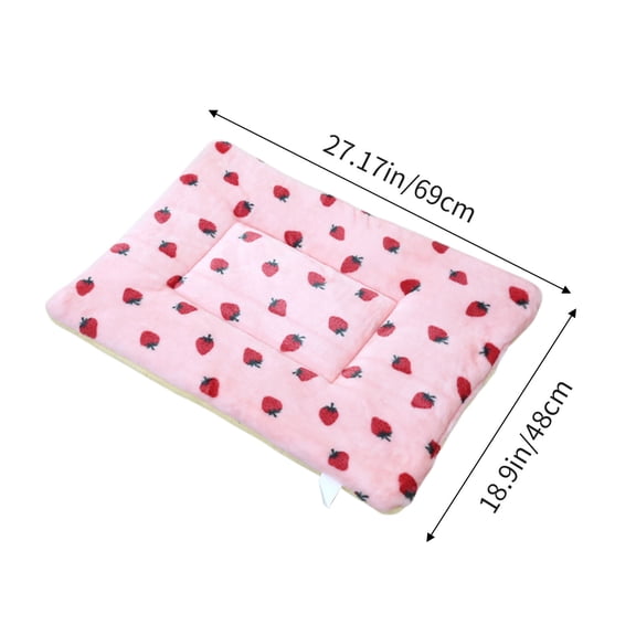 PuSpu Pet Supplies Thickened Cushion Cats Litter Cats Sleeping Mat Kennel Velvet Dog Blanket Padded Mat Warmth Litter Cushion