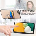 thumbnail image 4 of Carbon Fiber Patterned Case for iPhone 7 / 8 / SE 2020 / SE 2022, Wallet case with [360°Rotation Ring Kickstand] Credit Card Holder,PU Leather Shockproof Cover Women Men, Khaki, 4 of 8