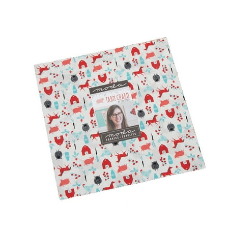 Moda Fabrics Farm Charm Gingiber Layer Cake Squares