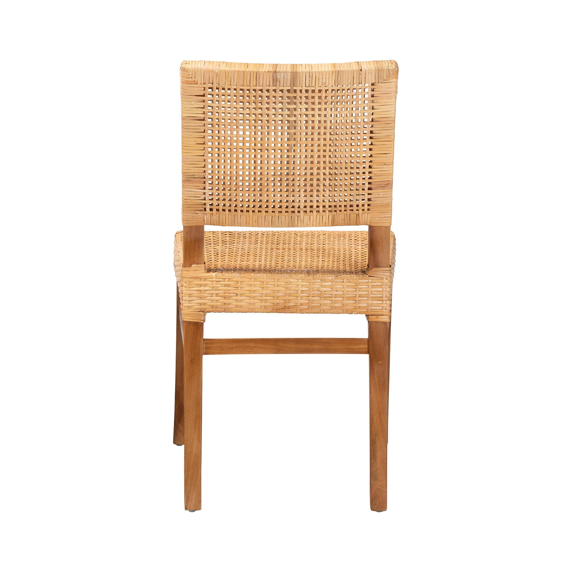 bali & pari Lesia Boho Dining Chair, Natural Brown