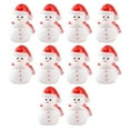 thumbnail image 4 of 10 mini figuras de muñecos de nieve, adornos navideños en miniatura para decoración de micro paisajes., 4 of 8