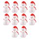 thumbnail image 4 of 10 mini figuras de muñecos de nieve, adornos navideños en miniatura para decoración de micro paisajes., 4 of 8