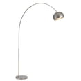 thumbnail image 2 of Benjara BM225013 Metal Arc Design Floor Lamp with Dome Shade & Round Base, Silver, 2 of 2