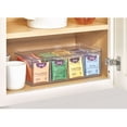 iDesign Crisp Tea Storage Organizer, Clear