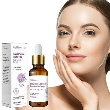 Mcolor Bakuchiol Retinol Rejuvenation Serum, Qanzre Face & Neck 2.5% Retinol Serum, Anti-Wrinkle & Glow Skin, Anti-Aging, Creates Firm Skin, For All Skins