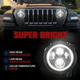 thumbnail image 3 of Pre-Owned Fieryred 9" LED Halo Angel Eyes Headlights for Wrangler JL 2018-2021, 3 of 9