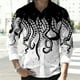 thumbnail image 2 of Camisa de hombre de 11 colores, otoño e invierno 2024, ropa de gran tamaño, camisa de manga larga con estampado 3D de pulpo, blusas casuales holgadas de moda, 2 of 5
