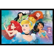 Disney Princess - Gaze Wall Poster, 22.375" x 34", Framed