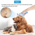thumbnail image 5 of Cepillo para perros y gatos, cepillos para mascotas, cepillo para quitar pelos de mascotas de pelo largo y corto, limpia el pelo de tu mascota con un solo botón - Azul Tipo 1, 5 of 5