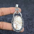 thumbnail image 2 of Adidev 30 Carat Natural Wild Horse Jasper Gemstone Oval Shape Beige Color 925 Sterling Silver Pendant for Women, 2 of 5