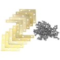thumbnail image 1 of 100pcs Less Steel Flat -tap Screw 12xm Silver Amp; 20pcs 51mm Flat Er Right 90 Bracket Repa, 1 of 4