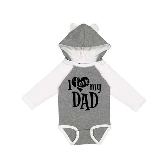 Inktastic I Love My Dad Boys or Girls Long Sleeve Baby Bodysuit