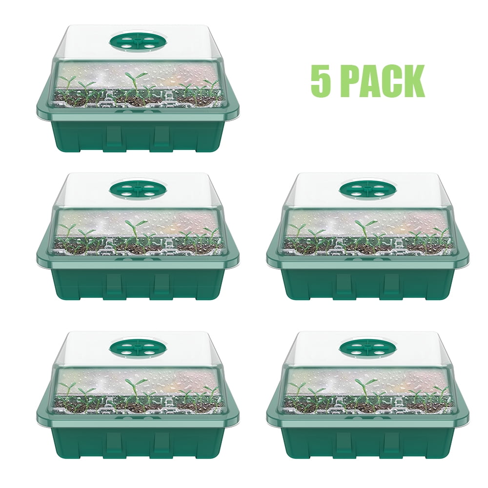 + THCity Stakes 24 Trays - 6 Cells Per Tray Bundle 16 Quart with Seedling Starter Trays 144 Cells Espoma Organic Seed Starter Premium Potting Mix 