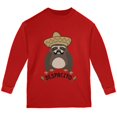 thumbnail image 1 of Despacito Means Slowly Funny Sloth Pun Youth Long Sleeve T Shirt Red YLG, 1 of 1