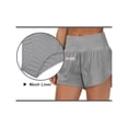 thumbnail image 5 of Womens High Waisted Running Shorts Quick Dry Athletic Workout Shorts with Mesh Liner Zipper Pockets, 5 of 7