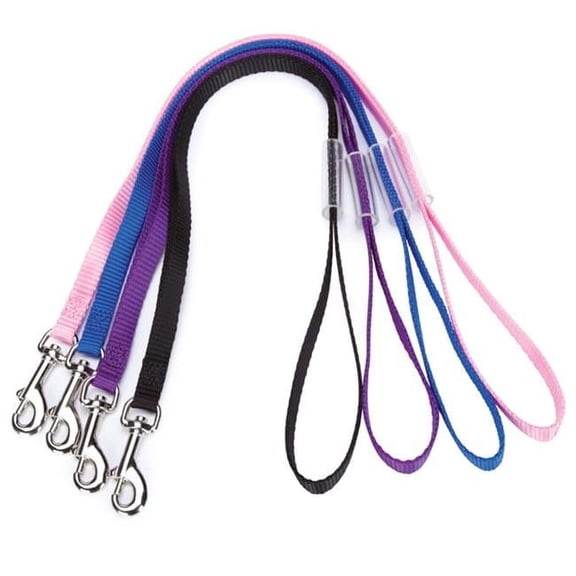 PetEdge TP Basic Grooming Loops 18In, 3/8"W, Assorted Colors, 4 Pieces Set