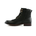 thumbnail image 2 of Polar Fox Jonah MPX808567 Black Color Men's Lace Up Wing Tip Perforated Dress Ankle Boots, 2 of 4
