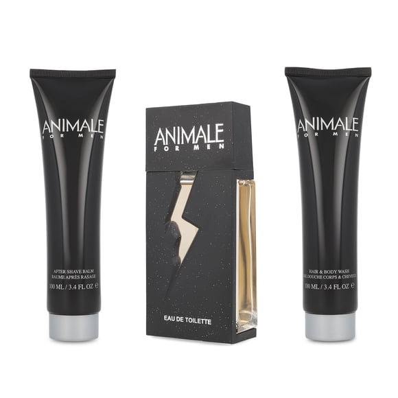 SET ANIMALE MEN 3PZS 100ML EDT SPRAY/BODY WASH 100ML/AFHTER SHAVE 100ML.