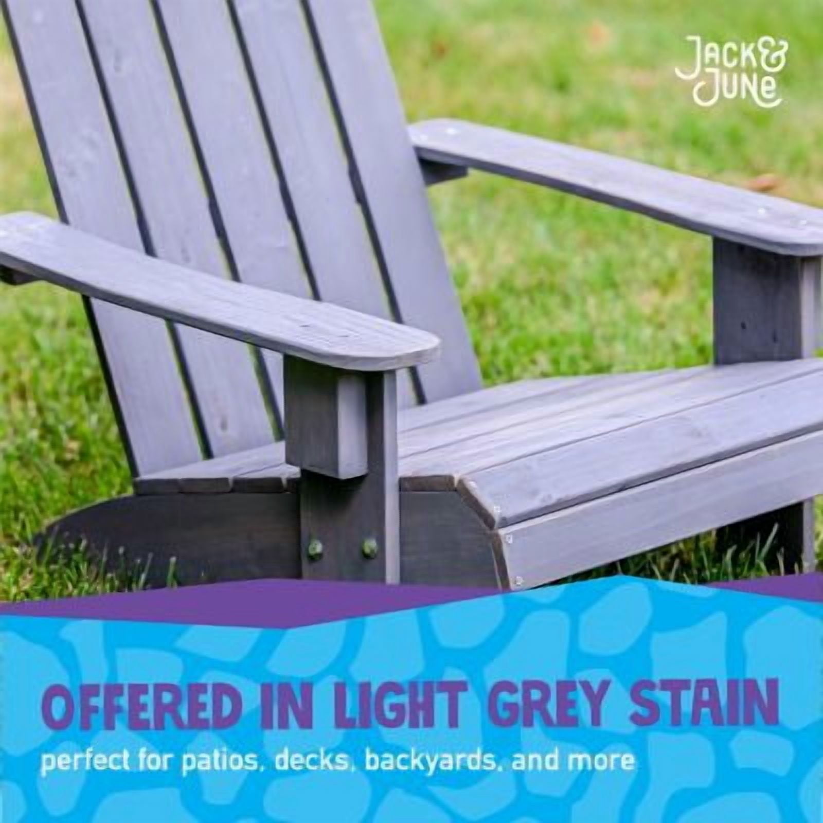 Jack & June Cedar Adirondack Chair – Rustic, Comfortable, and Durable Outdoor Furniture for Patios, Decks, and Gardens – Perfect for Relaxing and Entertaining!