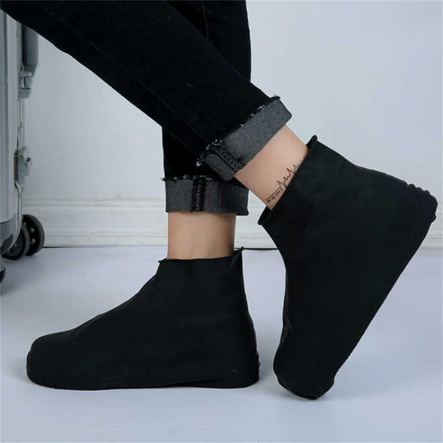 yilyih Couvre-Chaussures Imperméables en Émulsion Couvre-Chaussures en Silicone Surchaussures Protecteurs de Chaussures Réutilisables pour Pluie Neige Désert Plage Boue Sable Routes Couverture Basse