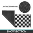 thumbnail image 6 of Black and White Checkered Pattern Anti Fatigue Kitchen Rugs Set Of 2, Non Slip Washable Decorative Floor Mats for Kitchen Sink Laundry, 17"x30" and 17"x47", 6 of 6