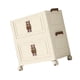 thumbnail image 3 of Gabinete de almacenamiento plegable Cajas de almacenamiento plegables Ligero Moderno con ruedas Contenedores de almacenamiento para sala de estar Casa Beige 2 Capas 45 cm, 3 of 10