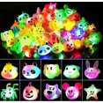 thumbnail image 1 of Paquete de 24 anillos con luz LED, regalos de fiesta para niños, caja de premios, juguetes para cumpleaños, recompensas en el aula, caja del tesoro, premios, juguetes, suministros para fiest, 1 of 2