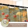 thumbnail image 3 of Ryvnso 4 Pcs Group Of Birds Bathroom Shower Curtain Set with 12 Hooks Bath Mat Toilet Lid Cover, 3 of 8