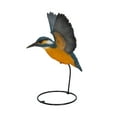 thumbnail image 2 of 11” Gray and Yellow Flying-Off Kingfisher Indoor or Outdoor Statue Decoration, 2 of 8