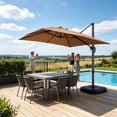 thumbnail image 3 of Parasol Rectangulaire de Remplacement pour Patio avec Protection pour Jardin, Cour, Marché, 3 of 4