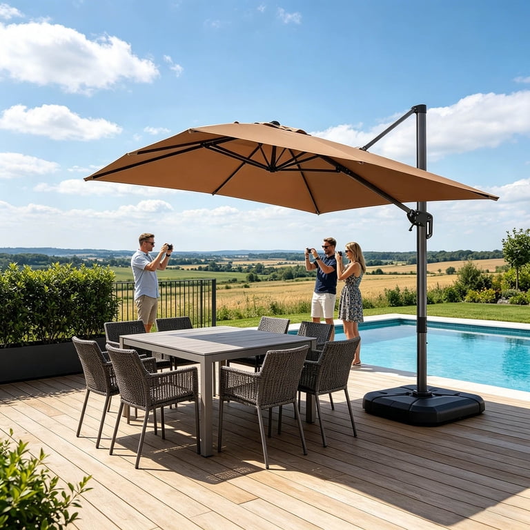 5 foot patio umbrella cover Zettum - 600D Outdoor Cantilever Umbrella Cover Waterproof & Heavy Duty, Large Offset Umbrella Covers Banana Parasol Covers for 7.5 Maybe you live in a state where winters are long 9.8x6.5 FT Rectangle Cantilever Patio