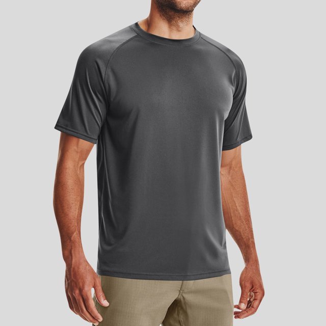 Blusas y camisas de manga corta y cuello redondo para hombre, blusas de verano para hombre, de color liso, ajustadas, deportivas, de manga corta y cuello redondo.