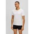 thumbnail image 2 of Camiseta BOSS para hombre, paquete de 3, blanca, cuello redondo pequeño, 2 of 2