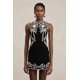 thumbnail image 2 of Vestido bellabarnetten Eleni sin mangas con cuello redondo bordado, 2 of 7