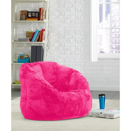 Cocoon Faux Fur Bean Bag Chair, Multiple Colors - Walmart.com