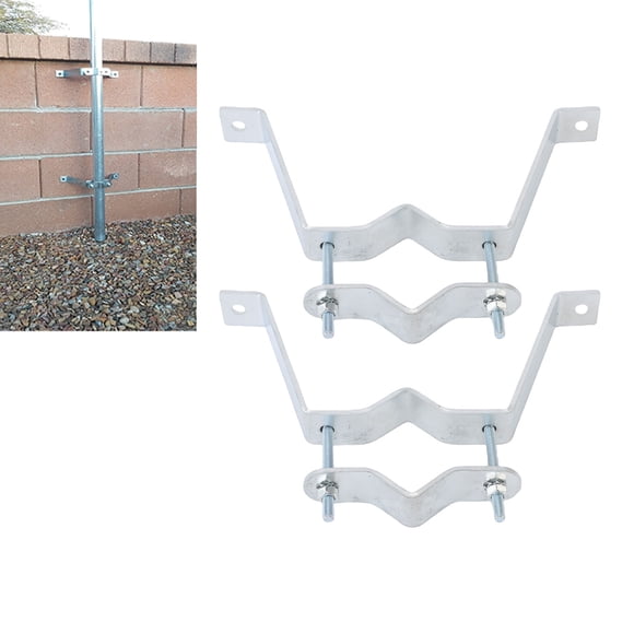 Soportes De Mástil De Antena De TV, Abrazadera De Mástil De Antena De Montaje En Pared Resistente, Multiusos, Fácil De Instalar, Para Mástiles De Bandera