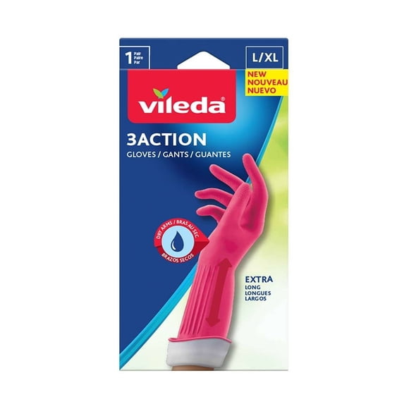 Guantes Vileda 3 action extra largos talla grande/extra grande 1 par