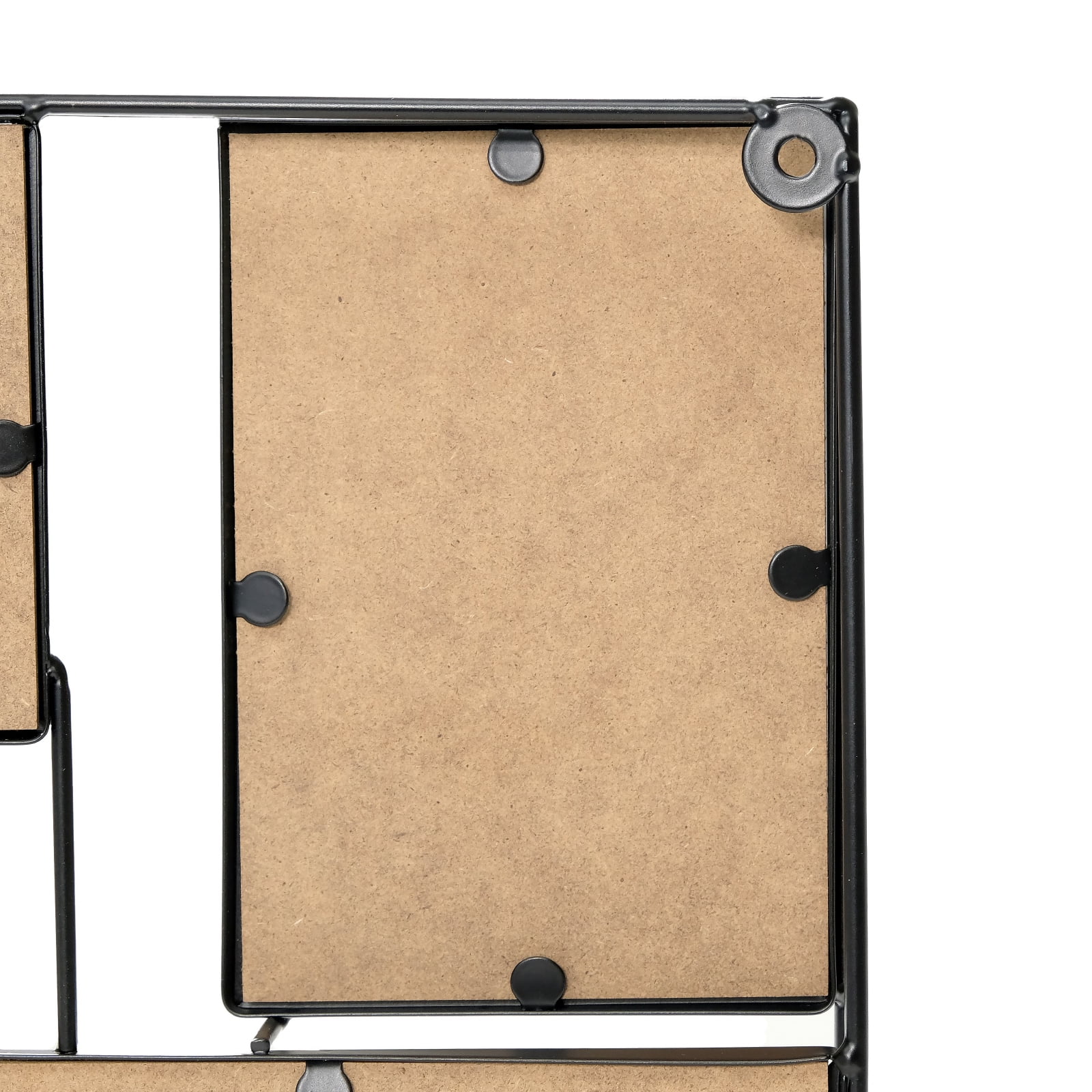 Excello Global Products 3D Wireframe Collage Picture Frames, Wall Mount Family Picture Frames, Black Photo Frames, 10.75" X 17" X 1.12"
