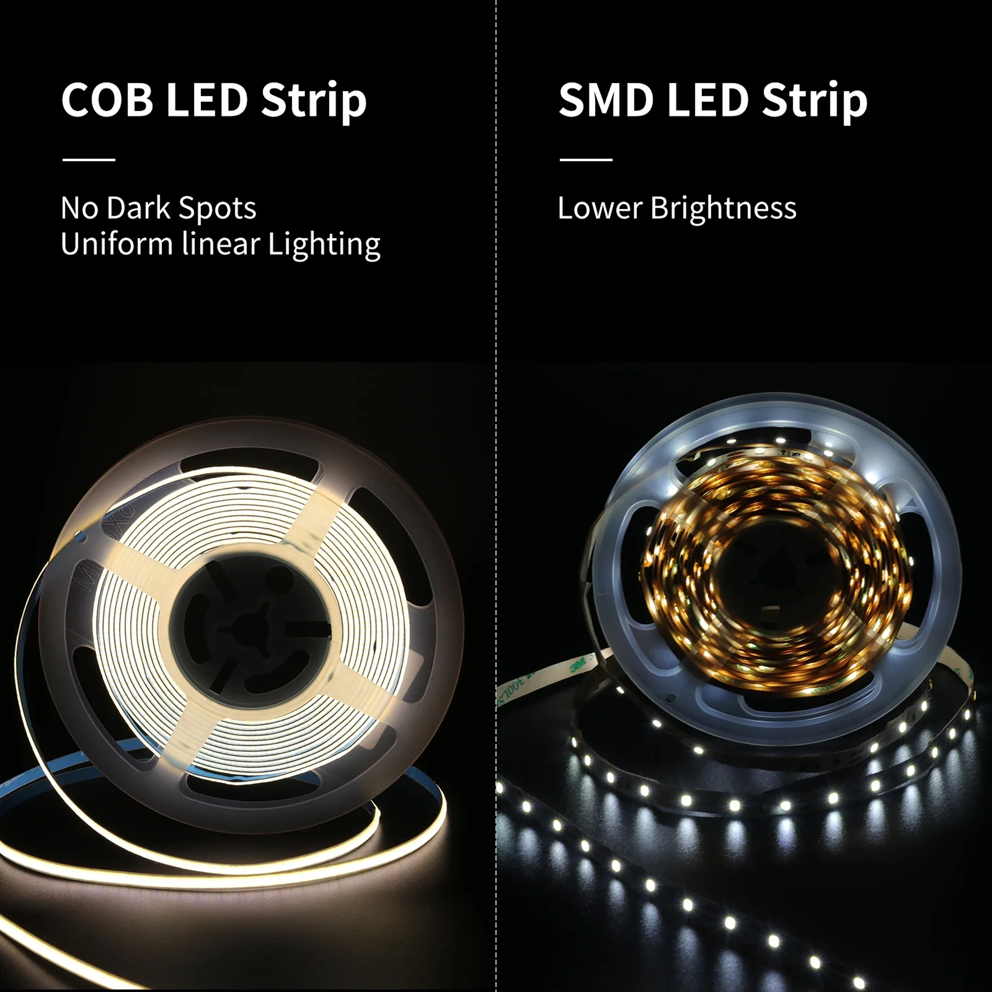 Daybetter COB LED Strip Lights, 16.4ft Warm White Dimmable photo 6