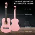 thumbnail image 3 of Best Choice Products 38in Beginner Acoustic Guitar Starter Kit w/ Gig Bag, Strap, Extra Strings - Pink, 3 of 10