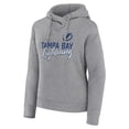 thumbnail image 2 of Women's Fanatics Heather Gray Tampa Bay Lightning Script Favorite Pullover Hoodie, 2 of 5