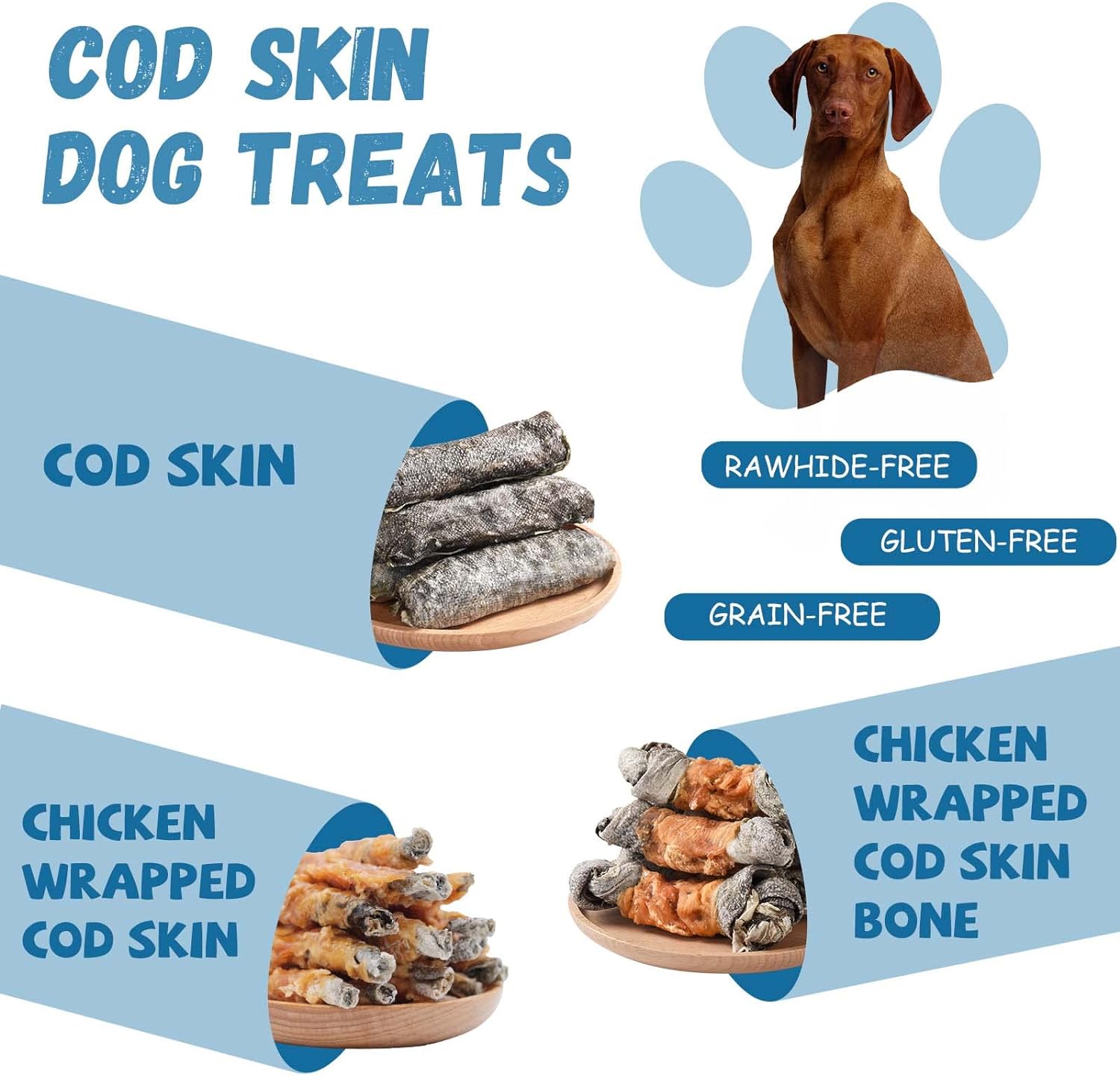 Pawmate Chicken Wrapped Cod Fish Skin Stick Dog Treats, 11 Oz photo 6