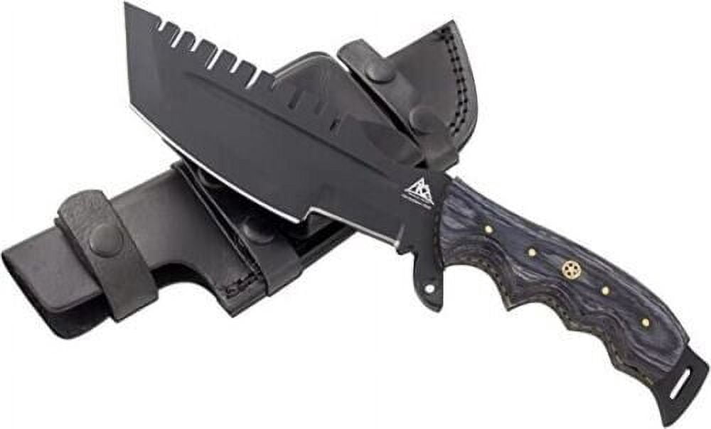 K2 Tactical Frost Wood Tracker Knife with Leather Sheath